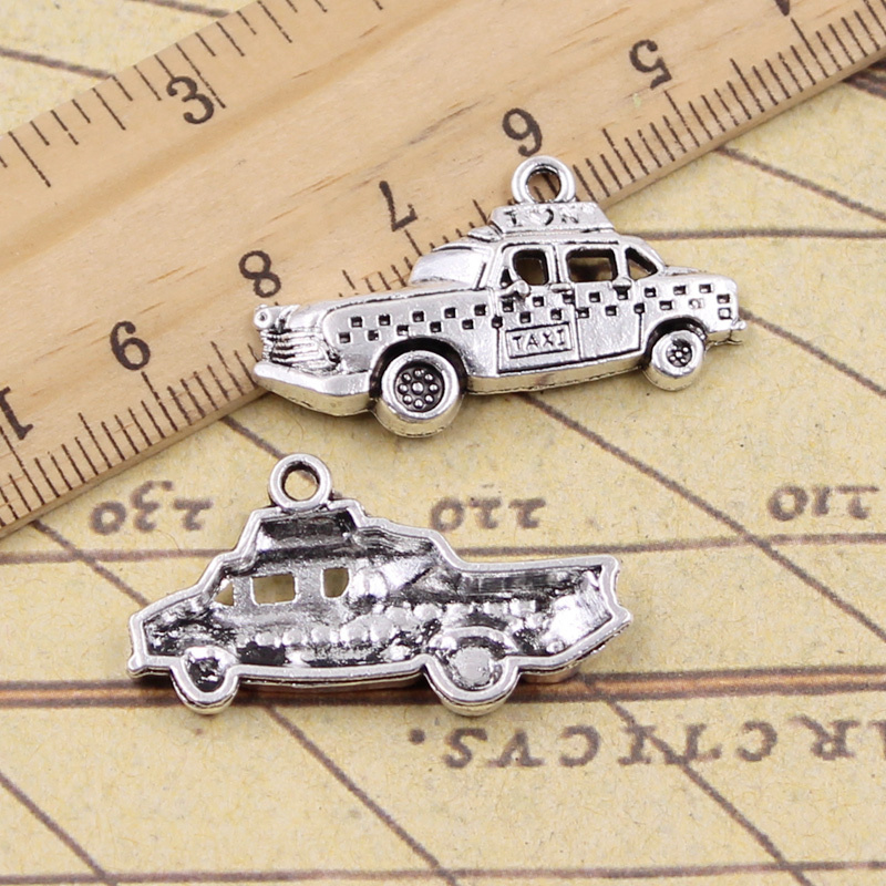 Jewelry Making York - 15pcs Charms New York Taxi Car