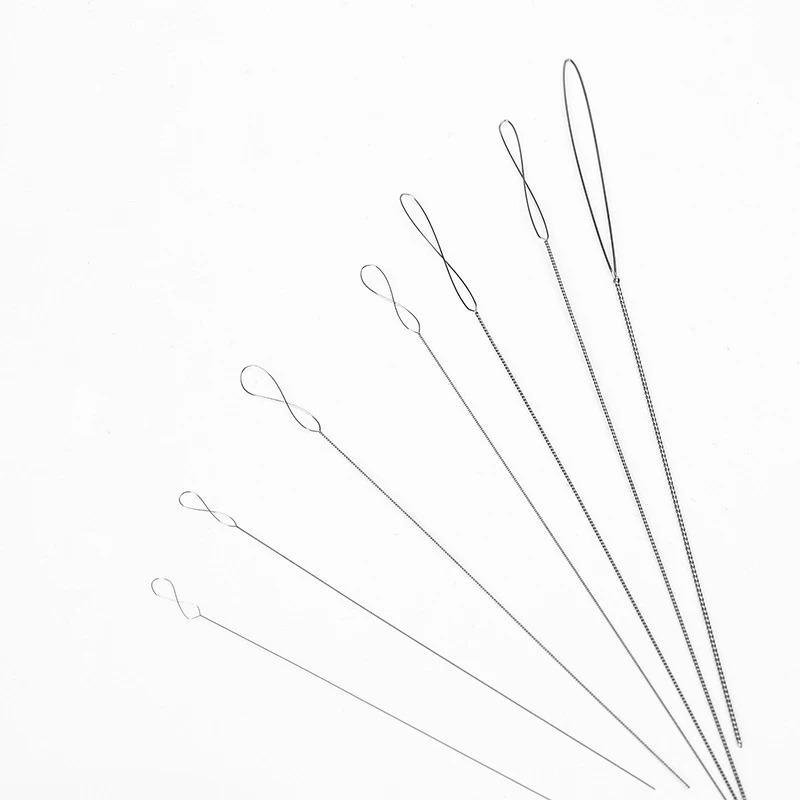 Knotting Cord Silk - 7pcs Soft Twisted Wire Needles, Fine