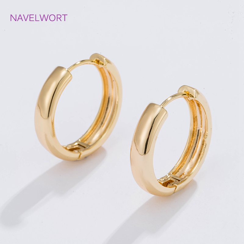 Jewelry Making Designs - 6 Sizes Gold Plated Circle Hoop