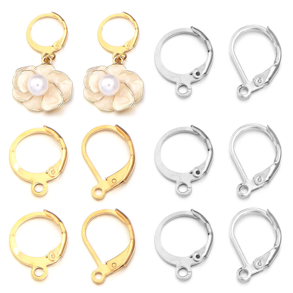 Jewelry Making Designs - 20pcs/lot Stainless Steel Ear Hook Round