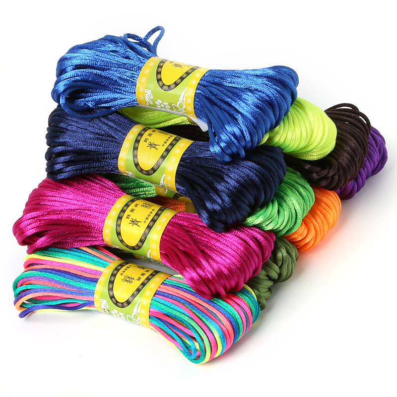 Knotting Cord Silk - 2.5mm 20m Satin Rattail Silk Macrame