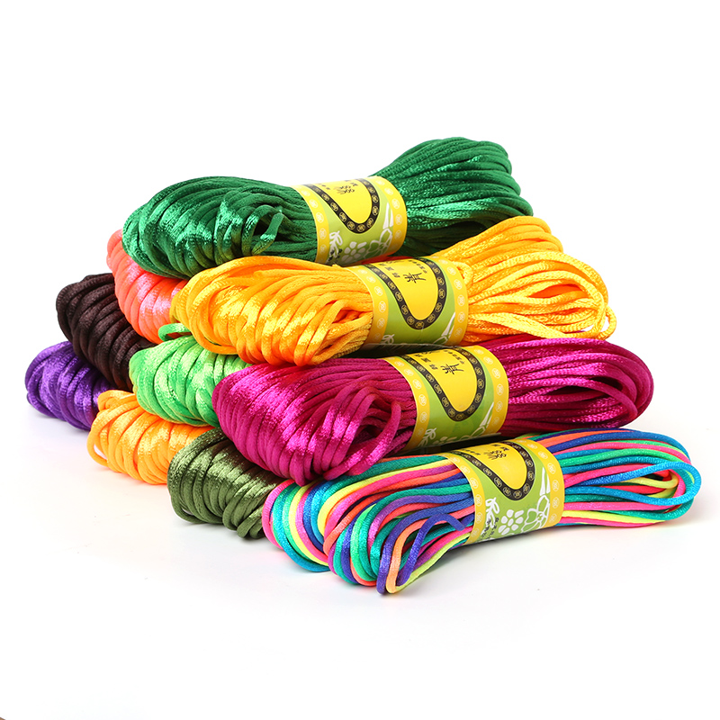 Knotting Cord Silk - 2.5mm 20 Meters Soft Satin Rattail