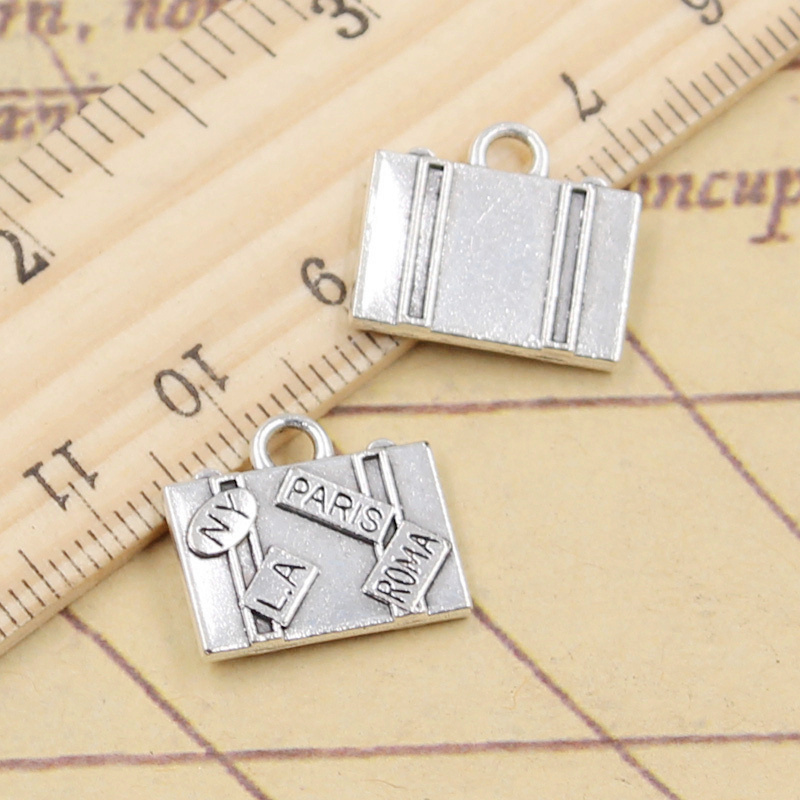 Jewelry Making York - 10pcs Charms Travel Bags New York
