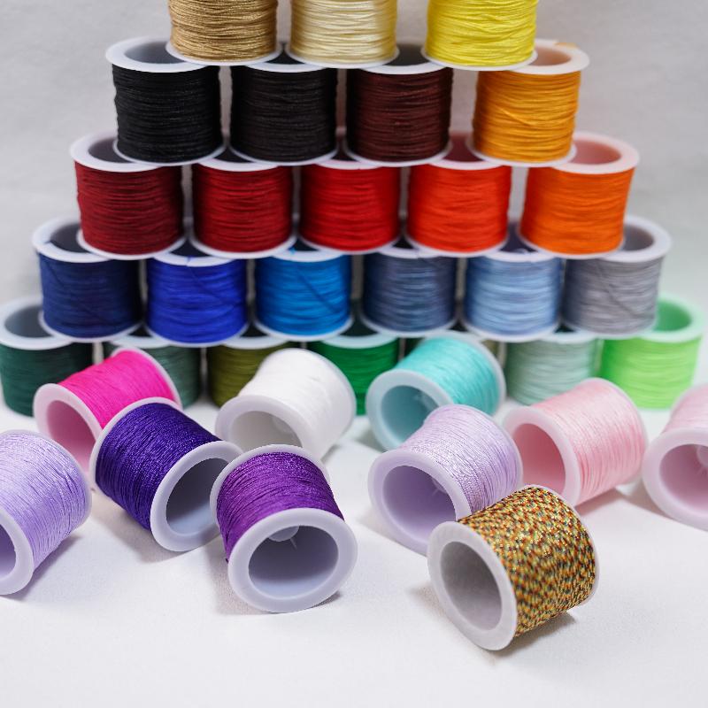 Knotting Cord Silk - New 50M 0.8mm Crafts Nylon Cord