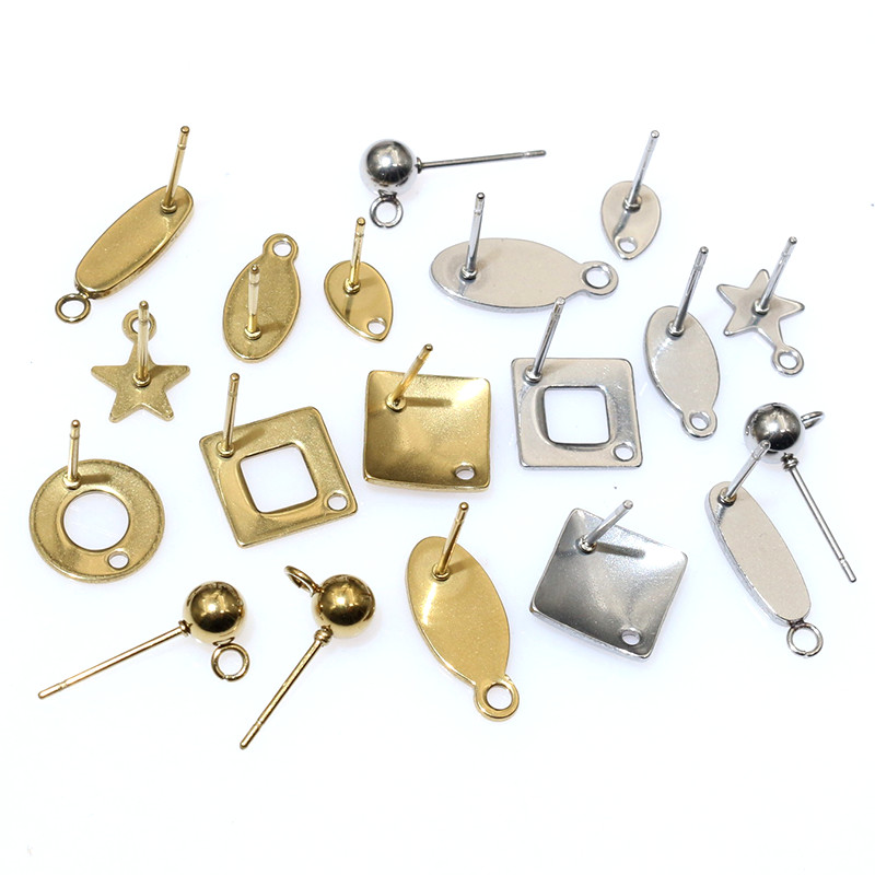 Jewelry Making Designs - 20pcs Stainless Steel Craft Earring Studs