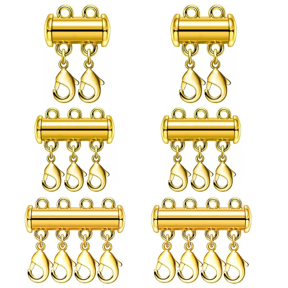 Jewelry Making Metal - 2pcs Multi Strand Necklace Layer Lobster