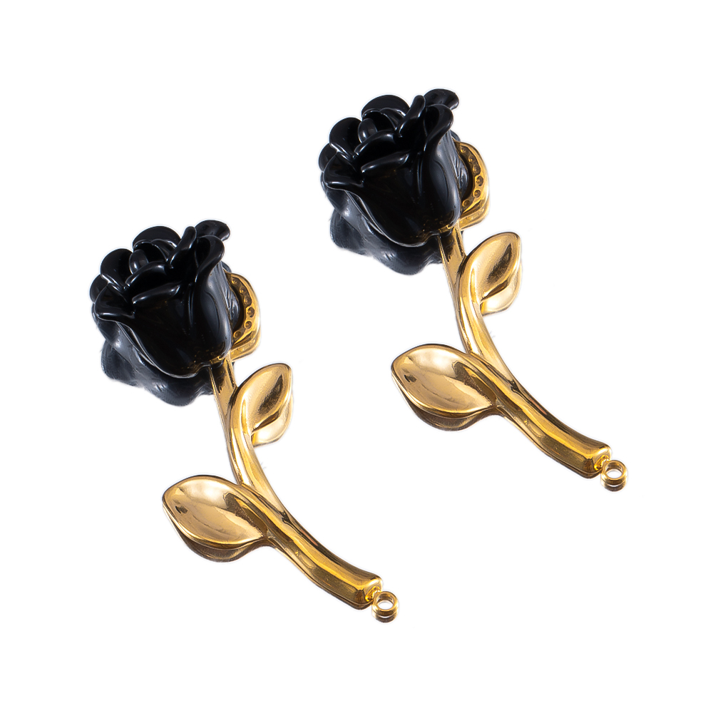 2pcs Stainless Steel Flower Cr - Jewelry Making Store 评论和价格