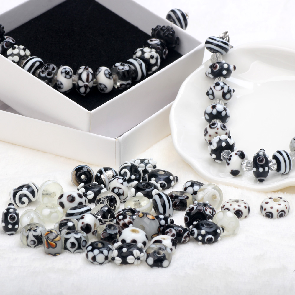 Black Color Series 2/4/6PCS/LO - Jewelry Making Store 评论和价格
