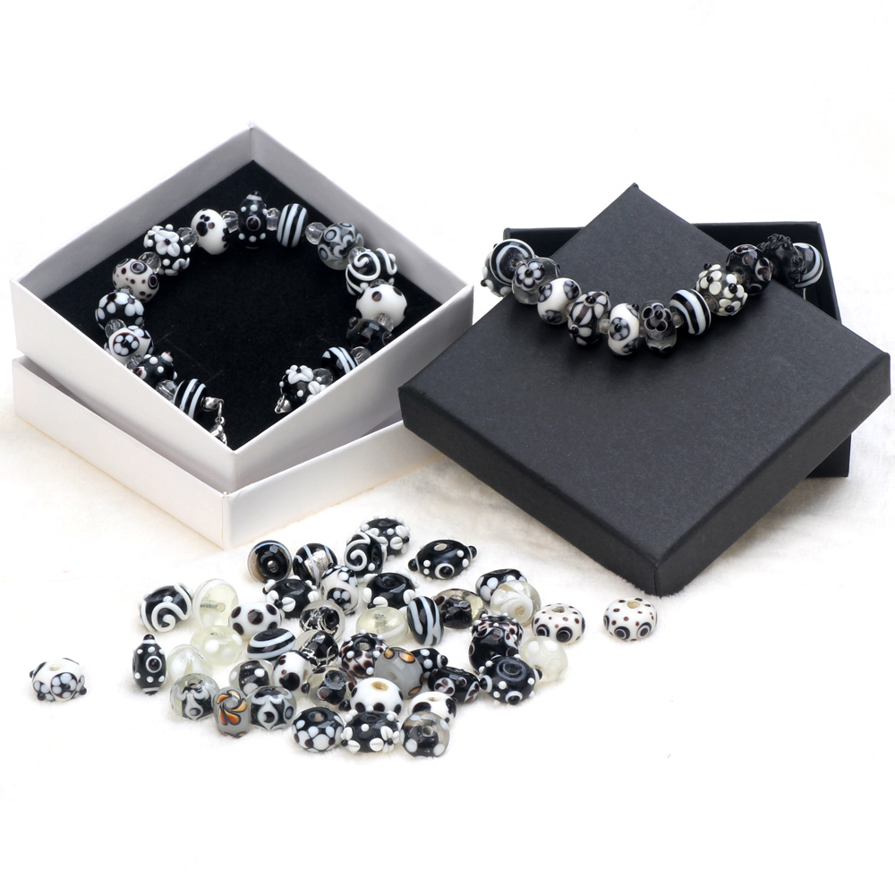 Black Color Series 2/4/6PCS/LO - Jewelry Making Store 评论和价格