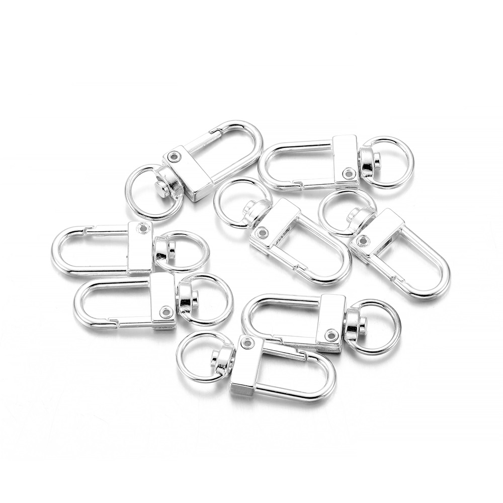 10pcs/pack Rotating Dog Buckle - Jewelry Making Metal 评论和价格