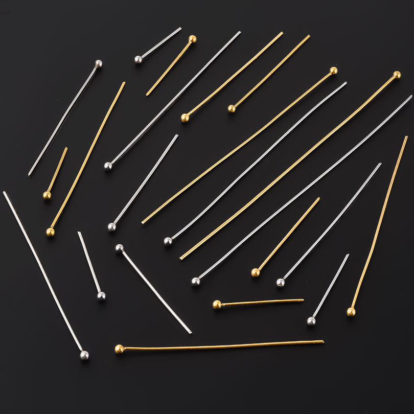 50pcs/Lot 18K Gold Plated Ball - Jewelry Making Drill 评论和价格
