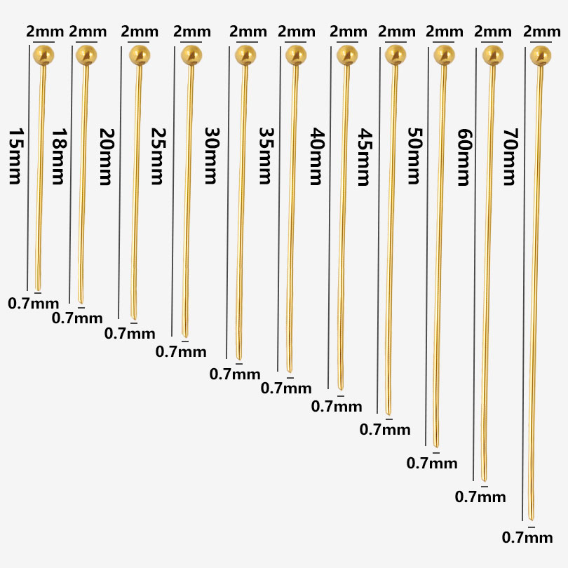 50pcs/Lot 18K Gold Plated Ball - Jewelry Making Drill 评论和价格