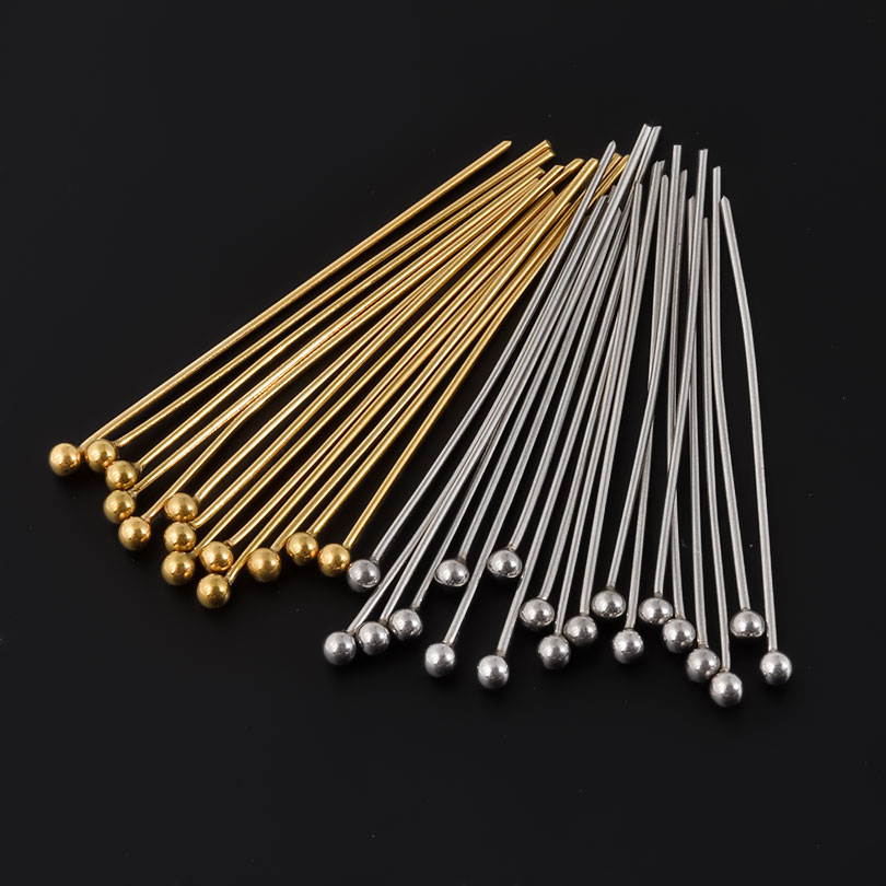 50pcs/Lot 18K Gold Plated Ball - Jewelry Making Drill 评论和价格