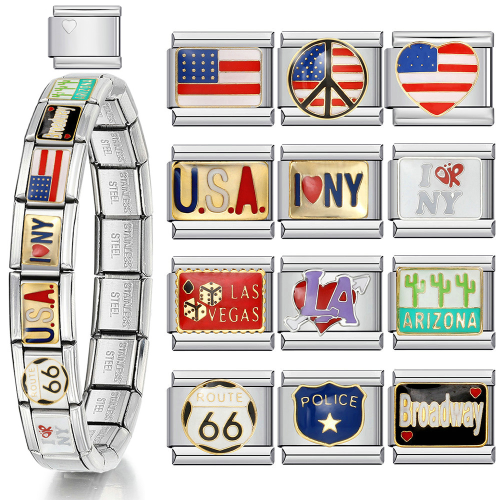 1pc Y2K Italian Charm Bracelet - Jewelry Making York 评论和价格