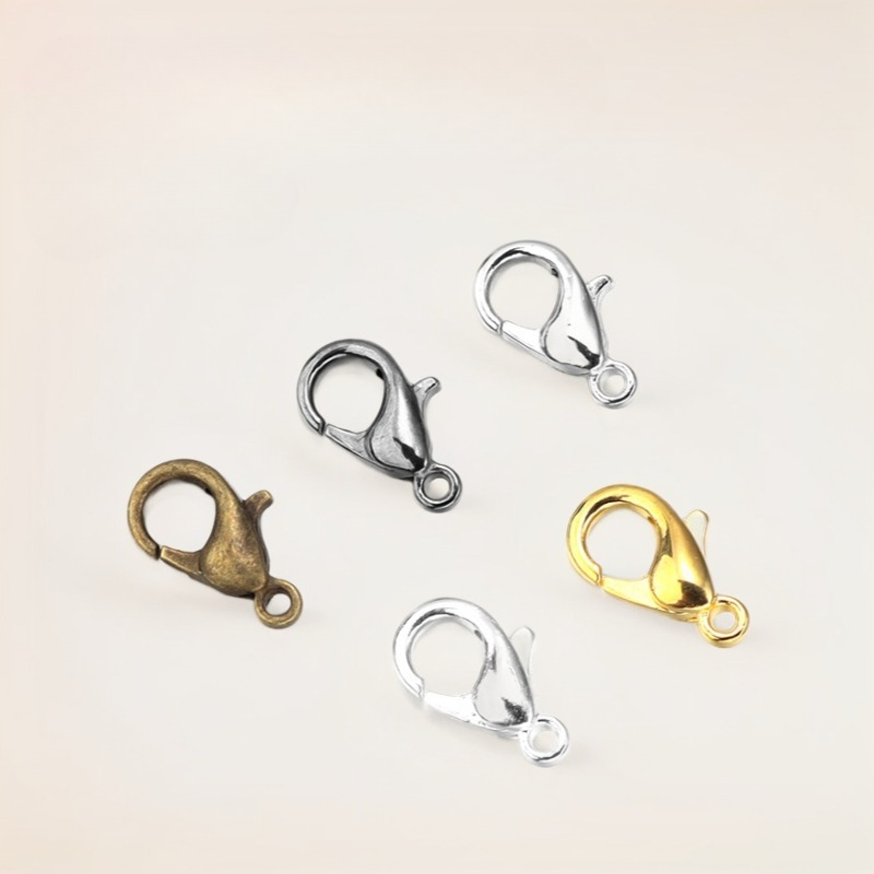 100pcs 9 12 14mm Zinc Alloy Lo - Jewelry Making Metal 评论和价格