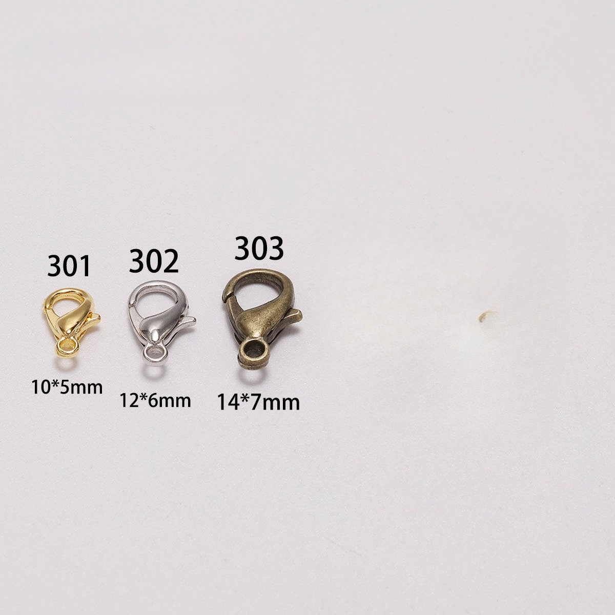 100pcs 9 12 14mm Zinc Alloy Lo - Jewelry Making Metal 评论和价格