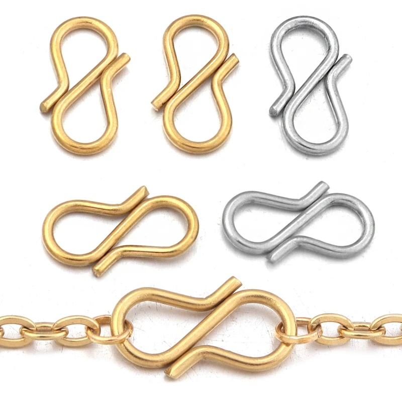 30pcs Stainless Steel S Shape  - Jewelry Making Designs 评论和价格