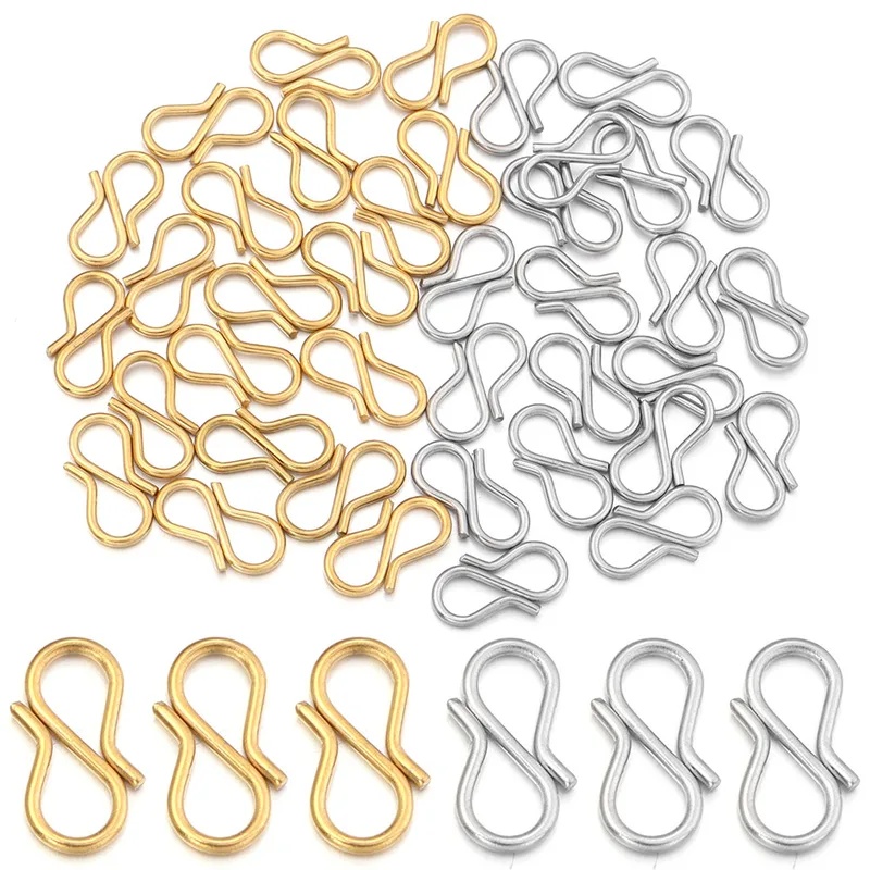30pcs Stainless Steel S Shape  - Jewelry Making Designs 评论和价格