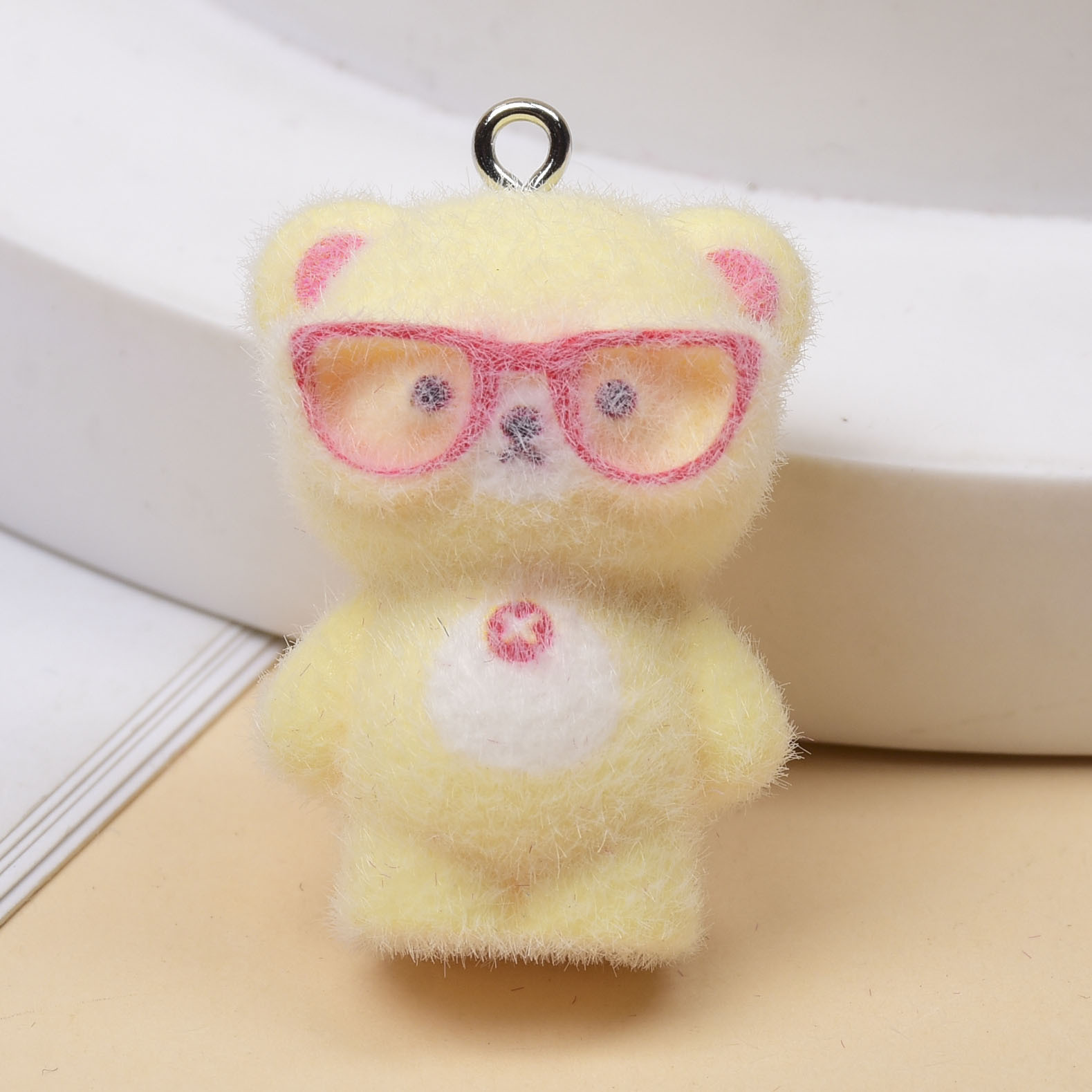 3pcs 3D Flocking Glasses Littl - Jewelry Making Glasses 评论和价格