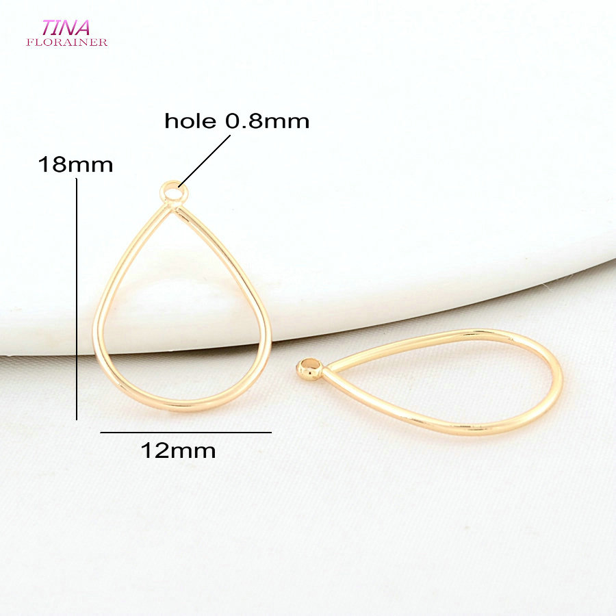 12*18MM 18K Gold Color Drop Sh - Jewelry Making Store 评论和价格