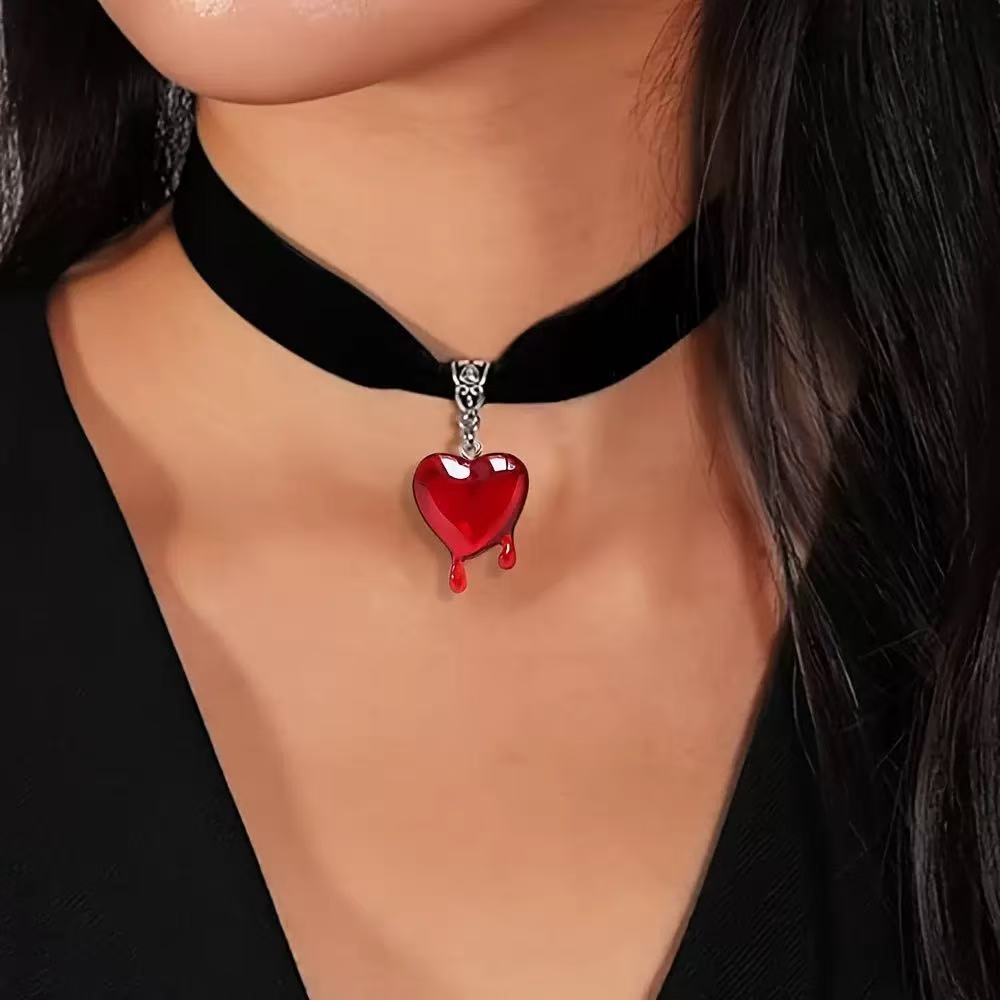 10pcs Drop Blood Heart-shaped  - Jewelry Making Store 评论和价格