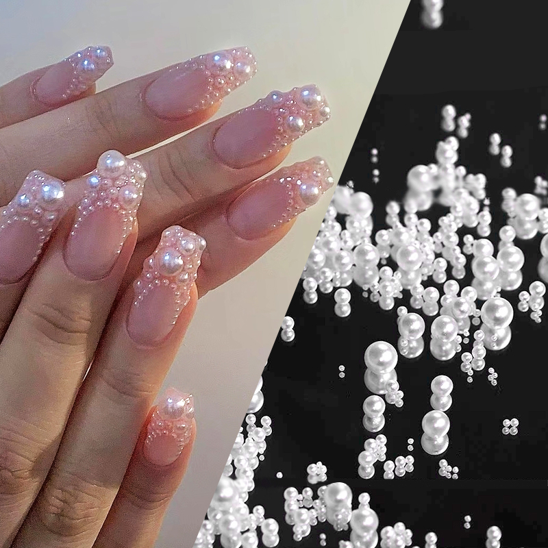 1 Bag Shimmering Crystal Nail  - Crystal Bead Mix 评论和价格