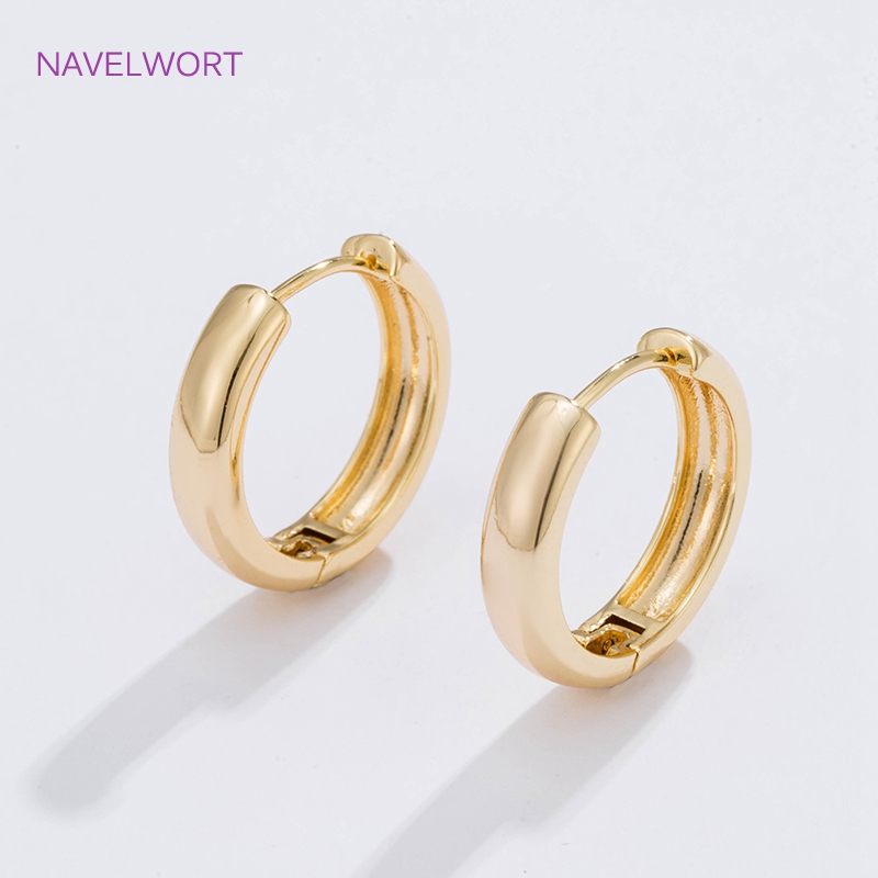 6 Sizes Gold Plated Circle Hoo - Jewelry Making Designs 评论和价格