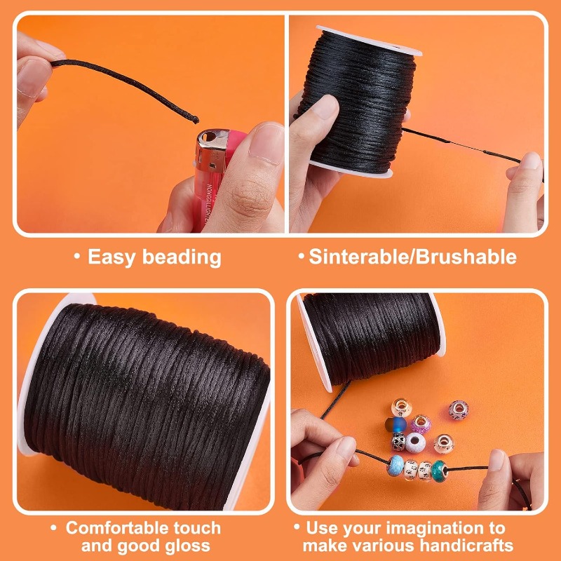106 Yards Rattail Satin Cords  - Knotting Cord Silk 评论和价格