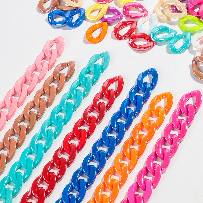40pcs Iridescent Acrylic 17x22 - Jewelry Making Glasses 评论和价格