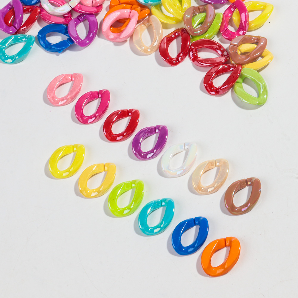 40pcs Iridescent Acrylic 17x22 - Jewelry Making Glasses 评论和价格
