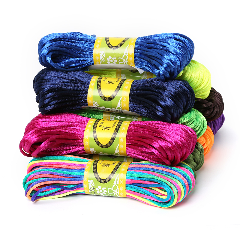 2mm 20meter Soft Satin Rattail - Knotting Cord Silk 评论和价格