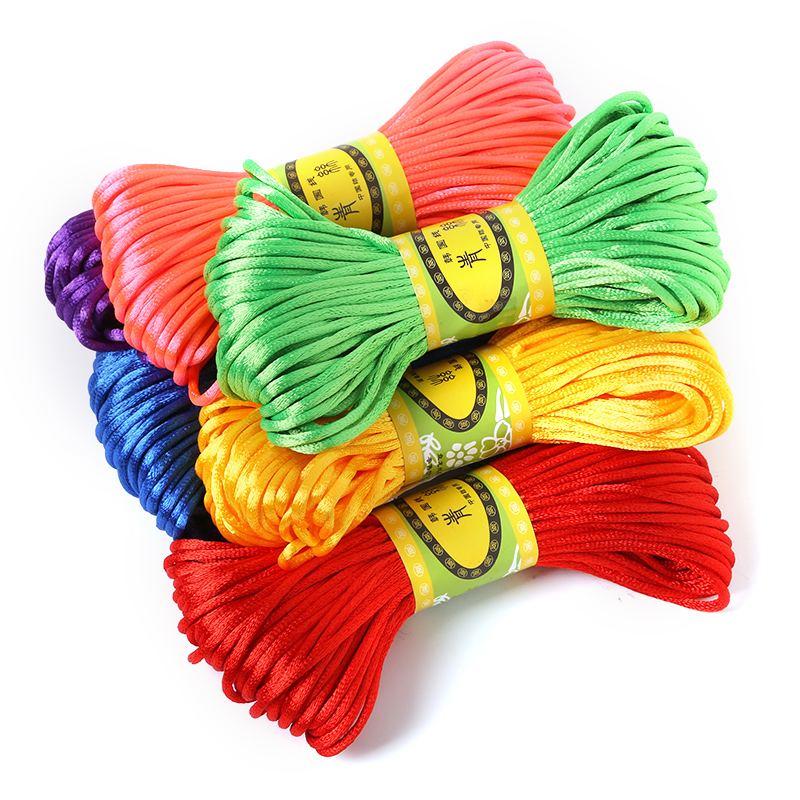 2mm 20meter Soft Satin Rattail - Knotting Cord Silk 评论和价格