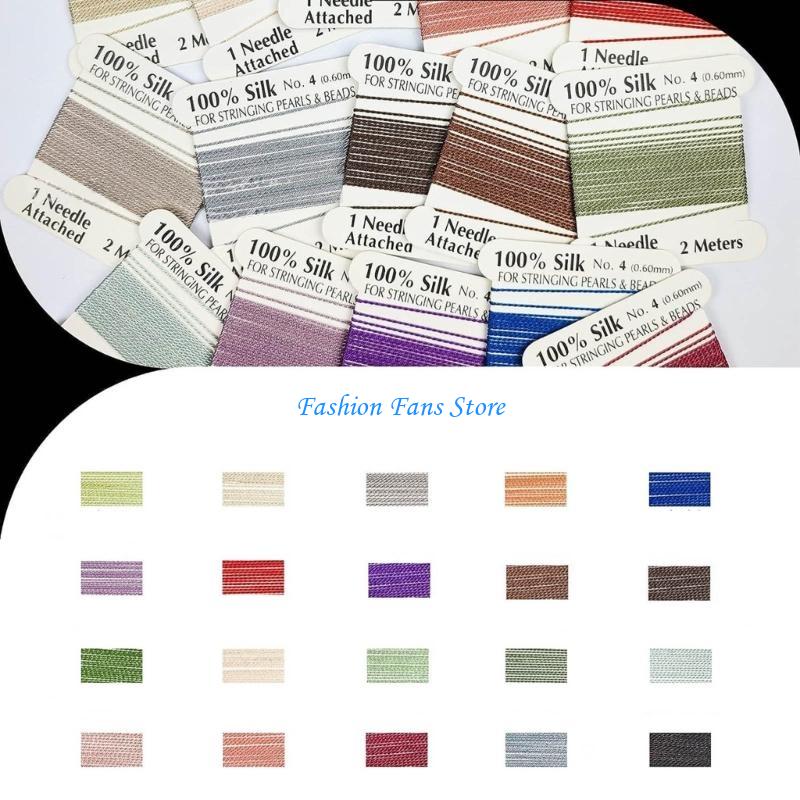Natural Silk Beading Cord for  - Knotting Cord Silk 评论和价格