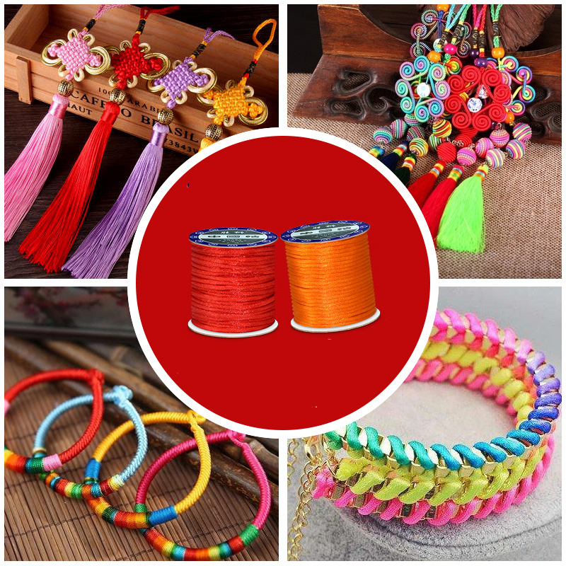 1.5mm 2mm 2.5mm Nylon Cotton B - Knotting Cord Silk 评论和价格
