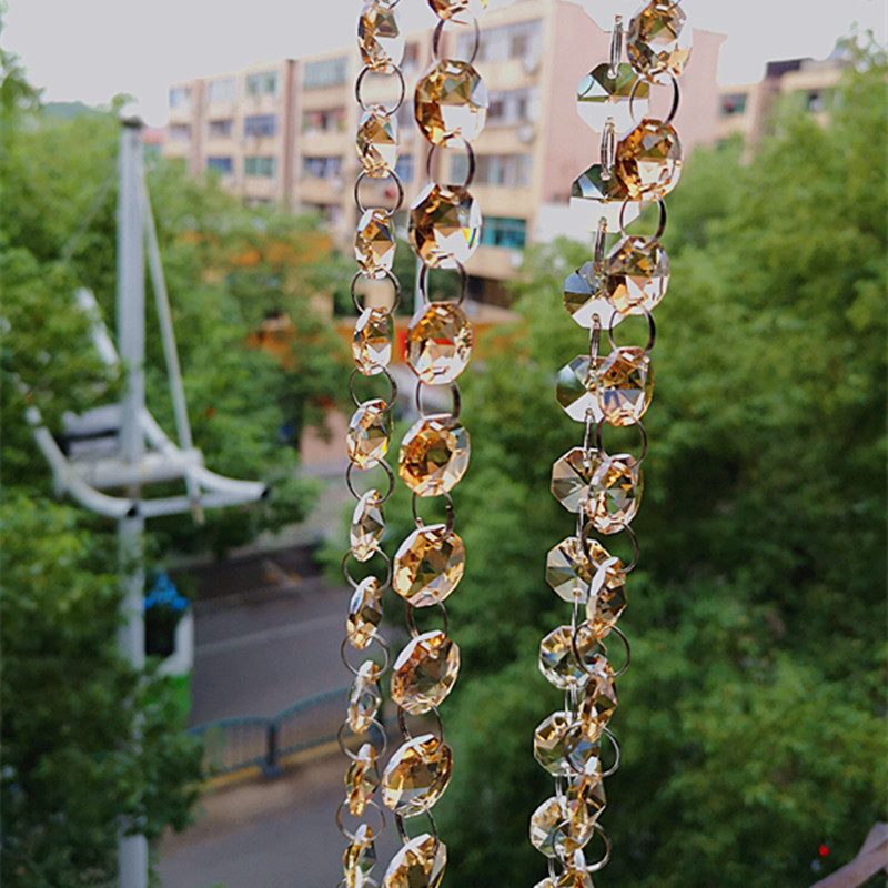 Top Quality 5m/lot Champagne C - Crystal Bead Mix 评论和价格