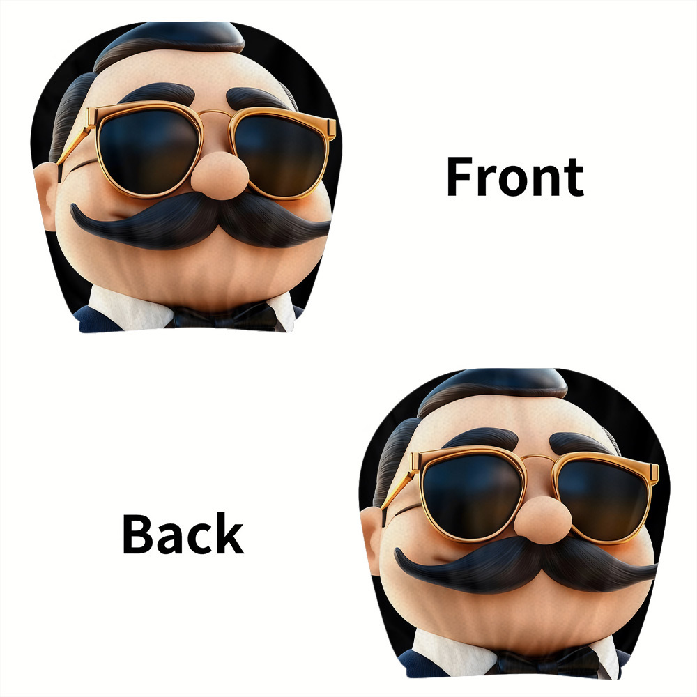 2pcs Retro Gentleman Mustache  - Jewelry Making Glasses 评论和价格