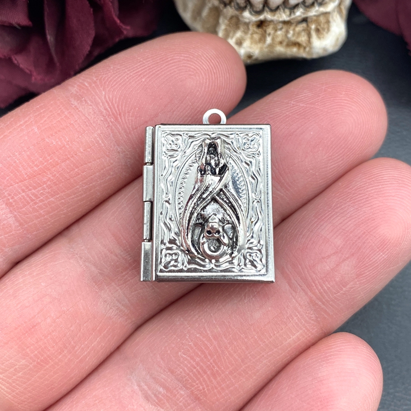 2psc Dainty Bat Book Locket Ch - Jewelry Making Books 评论和价格
