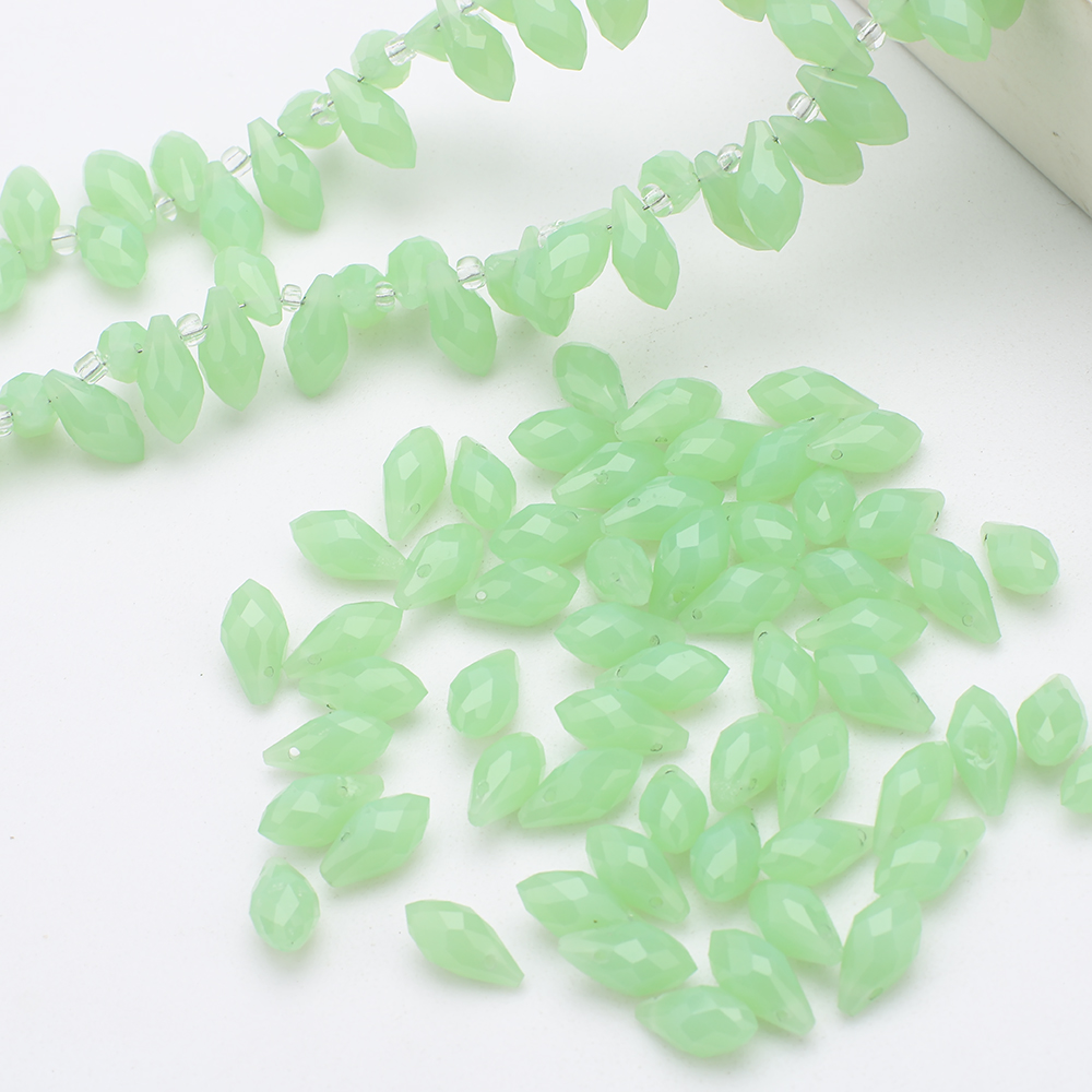95Pcs/Lot 6x12mm Green Side Ho - Jewelry Making Store 评论和价格