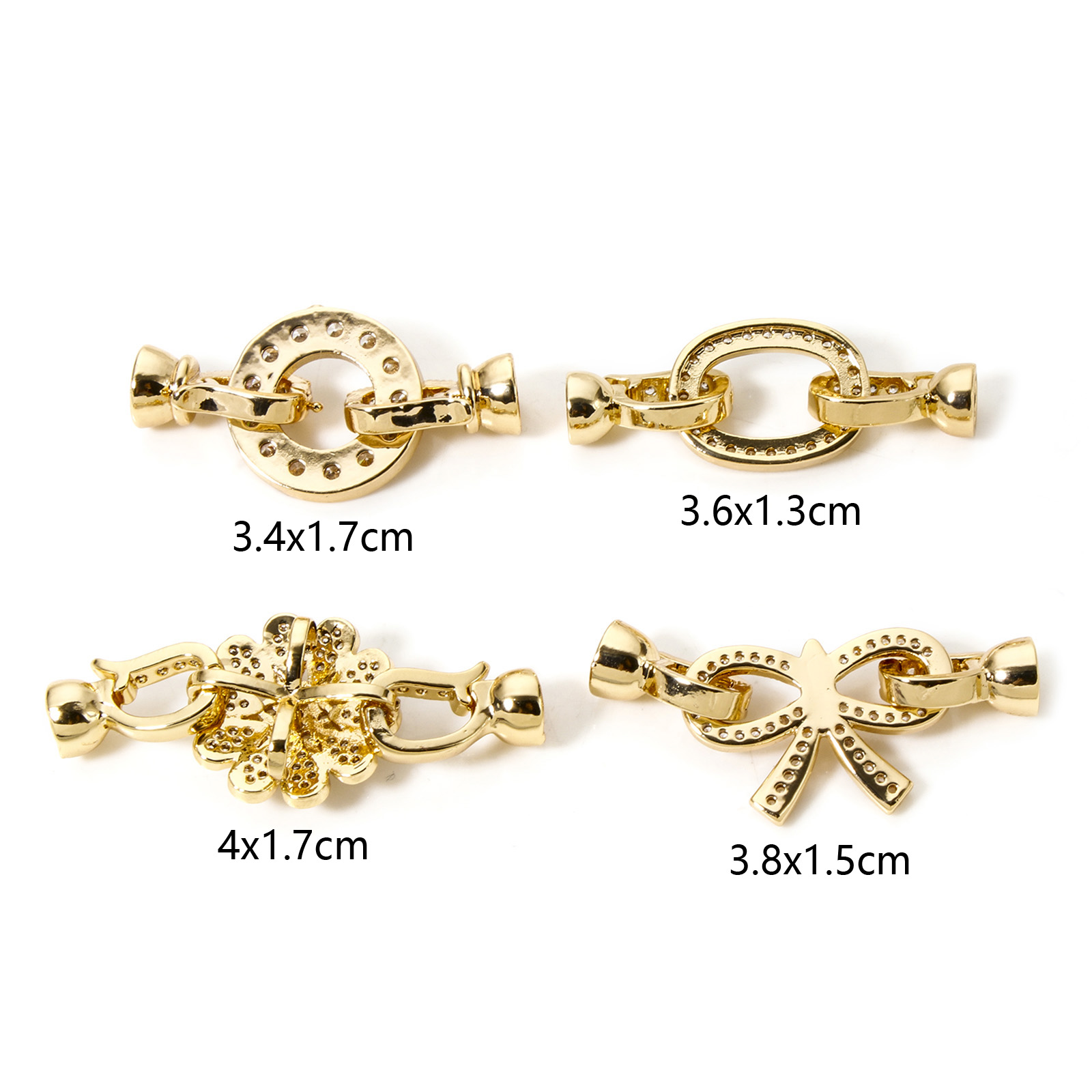 1pc Brass Fold Over Clasps Gol - Jewelry Making Metal 评论和价格