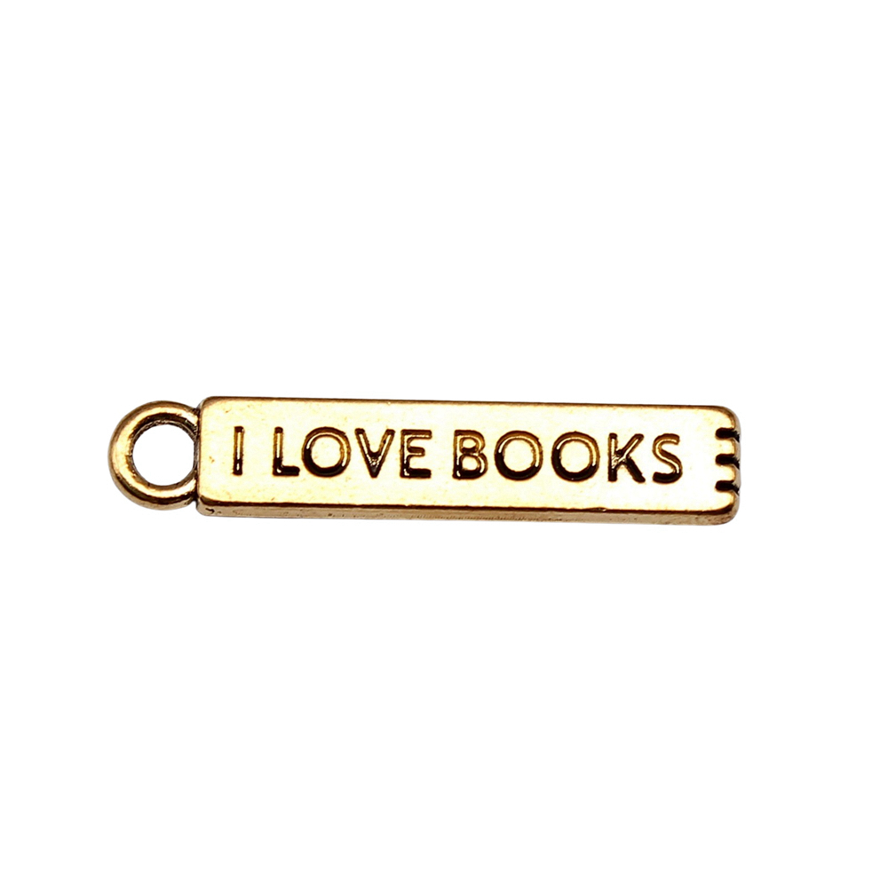 20pcs/lot I Love Books Charms  - Jewelry Making Books 评论和价格
