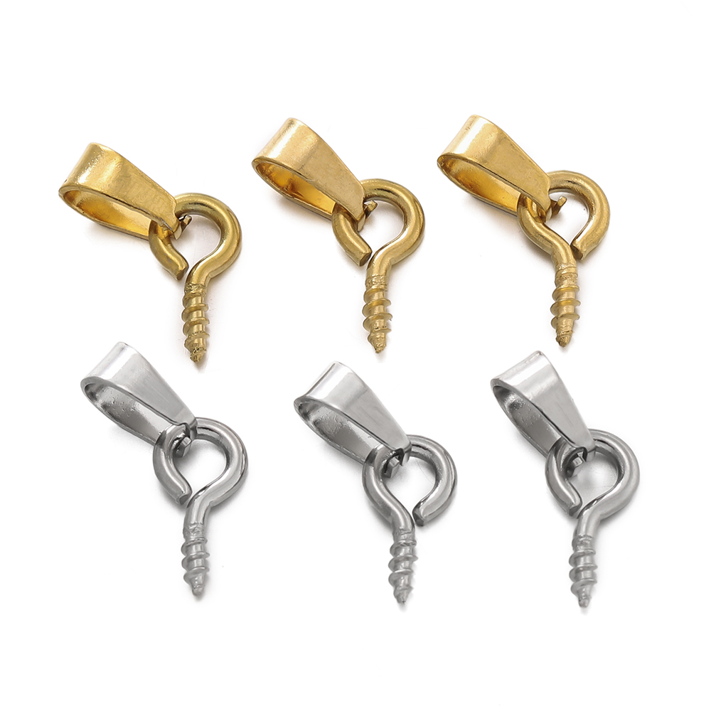 20pcs Stainless Steel Screw Ey - Jewelry Making Drill 评论和价格