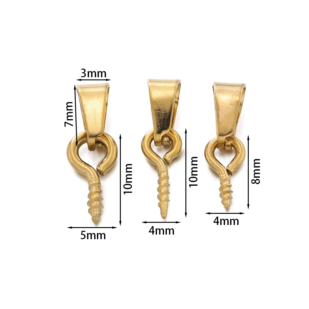 20pcs Stainless Steel Screw Ey - Jewelry Making Drill 评论和价格