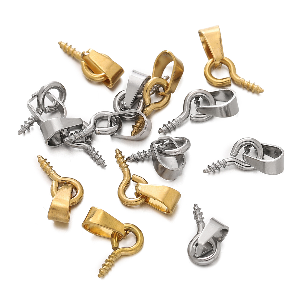 20pcs Stainless Steel Screw Ey - Jewelry Making Drill 评论和价格