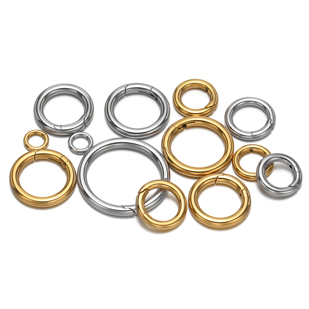 2Pcs/Lot Round Spring Clasps S - Jewelry Making Metal 评论和价格
