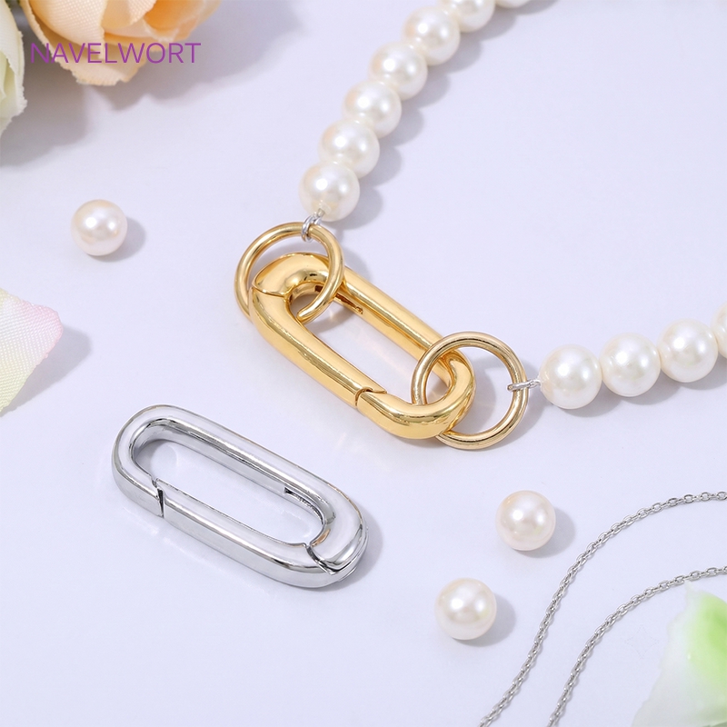 1/2/4Pcs 18K Gold Plated Oval  - Jewelry Making Designs 评论和价格