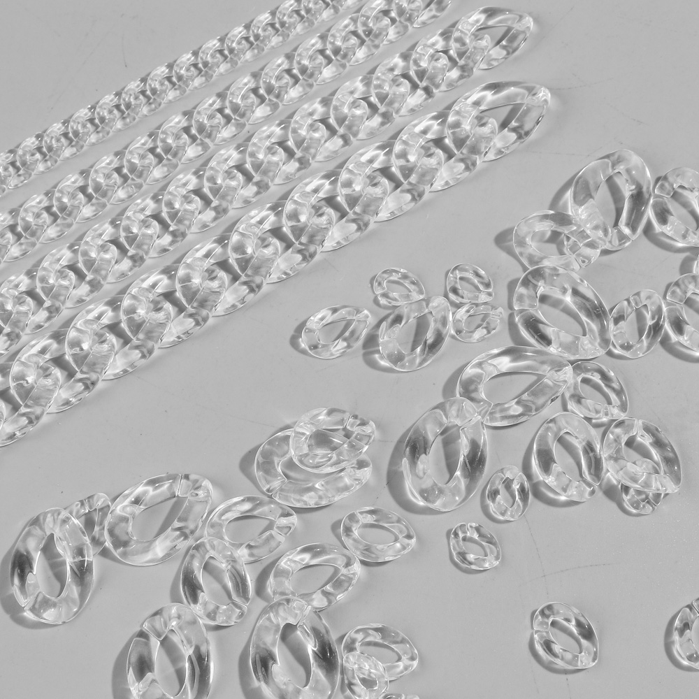 Transparent Acrylic Cuban Link - Jewelry Making Glasses 评论和价格
