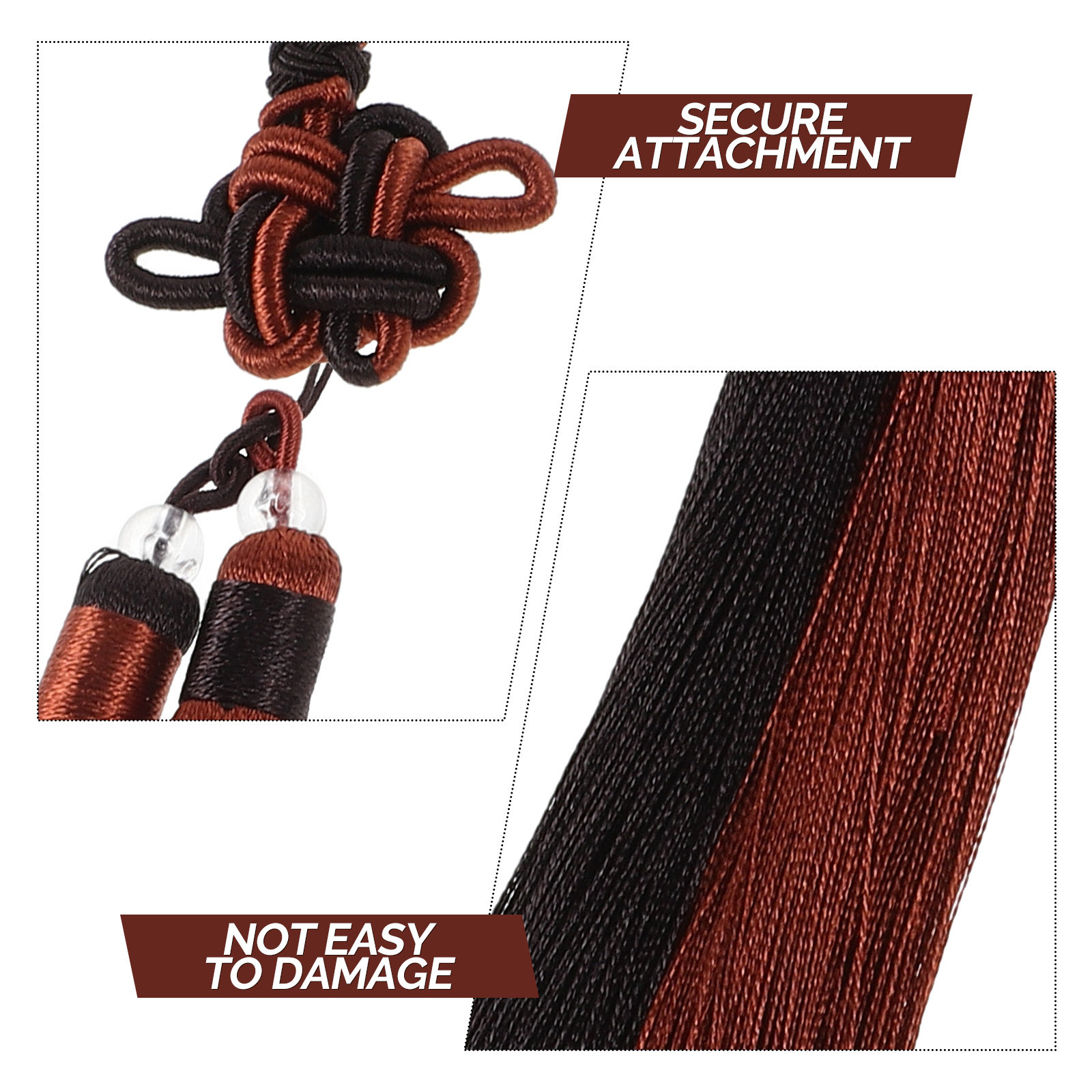 2Pcs Chinese Sword Tassel Silk - Knotting Cord Silk 评论和价格