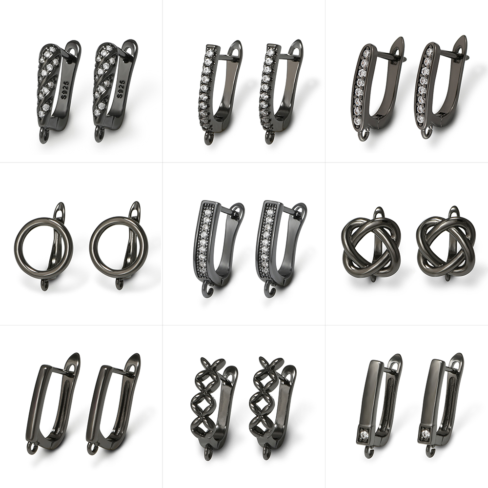 YANASI 1 Pair Gun Black  Brass - Jewelry Making Designs 评论和价格