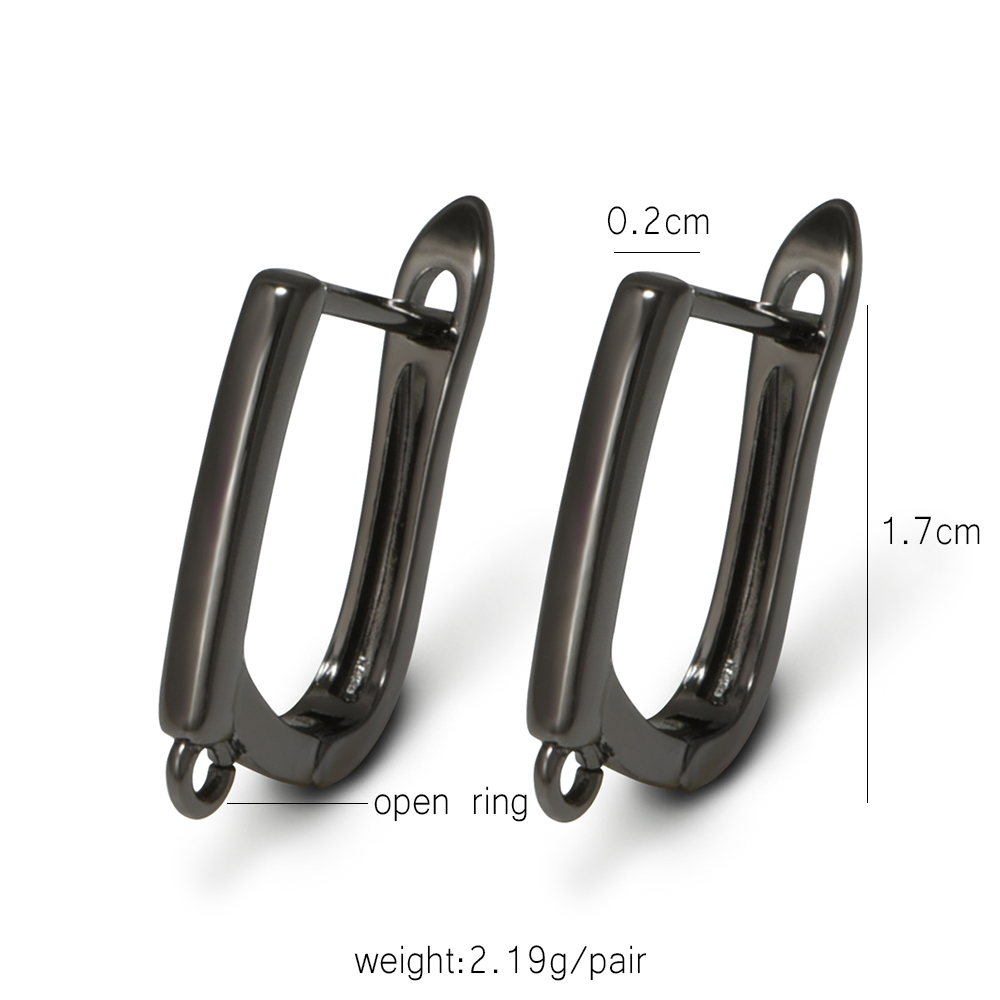 YANASI 1 Pair Gun Black  Brass - Jewelry Making Designs 评论和价格