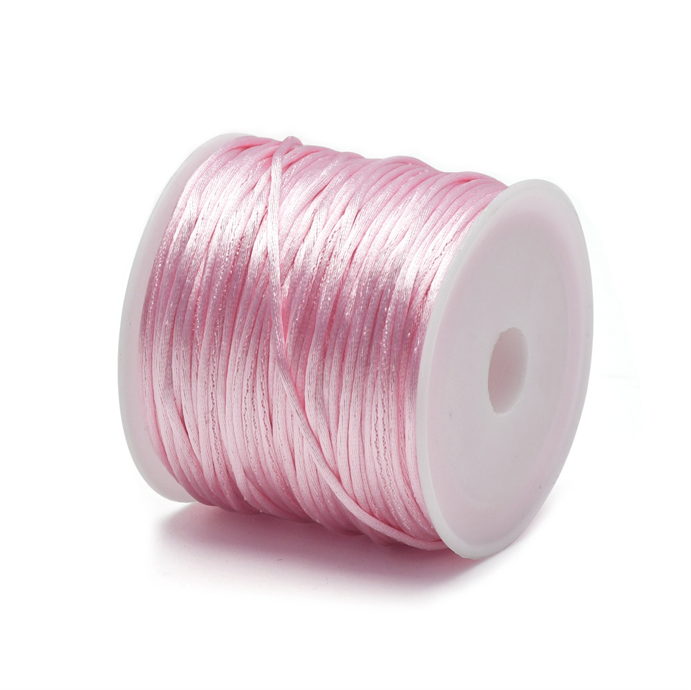 1.5mm Crafts Satin Rattail Cor - Knotting Cord Silk 评论和价格